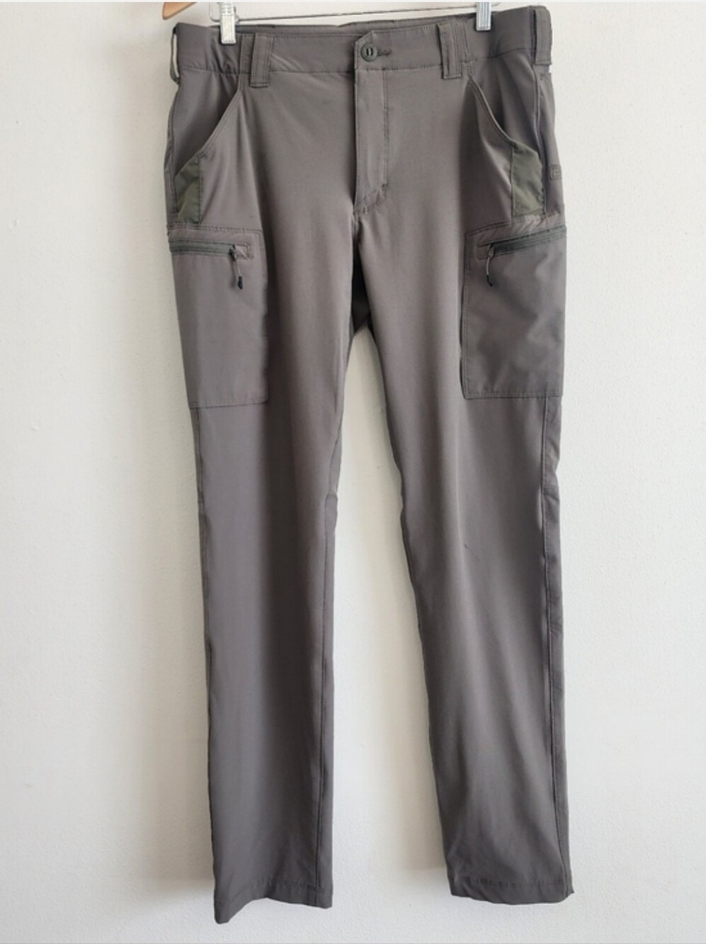 5.11 Tactical Trail Cargo Pants Mens 34x34 Slim Fit Green Hiking Outdoor Gear - Picture 2 of 14